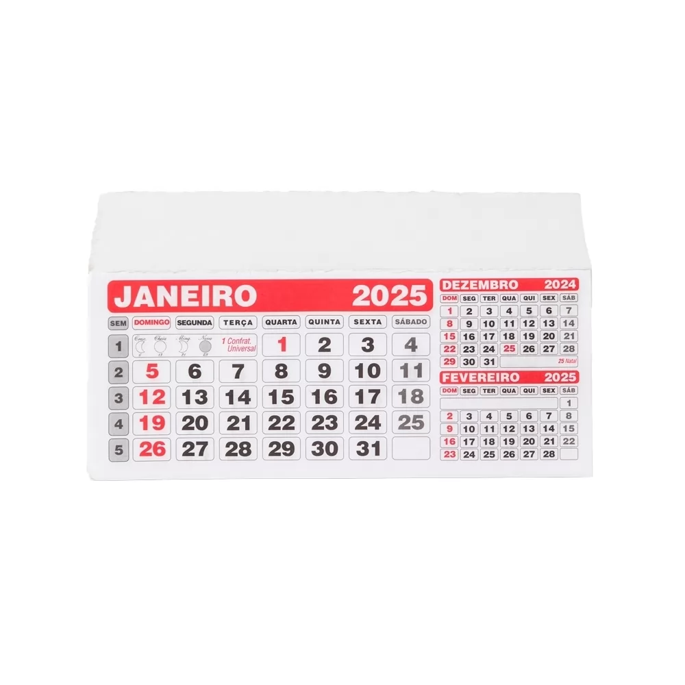 Folhinha Calendário 2025