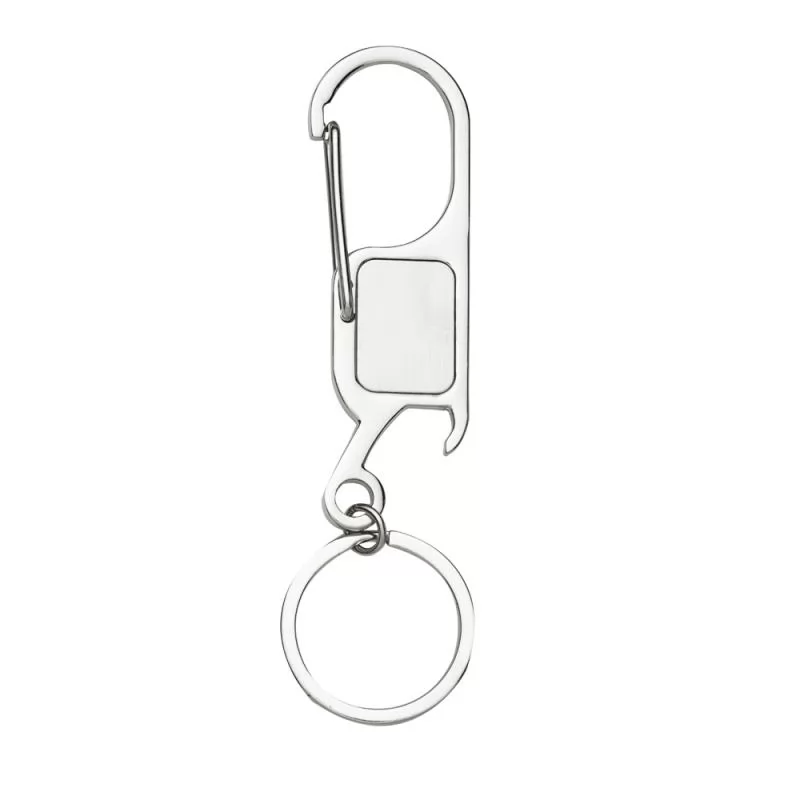 Chaveiro de metal com mosquetão