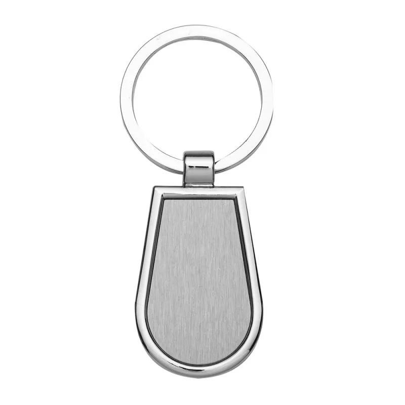 Chaveiro de metal formato gota
