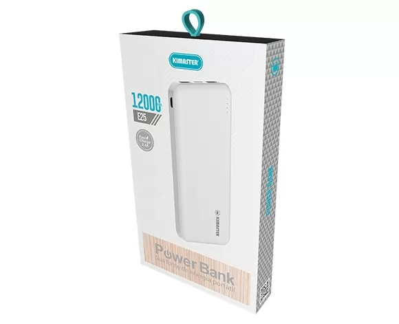 CARREGADOR PORTÁTIL COM 2 USB 12000MAH