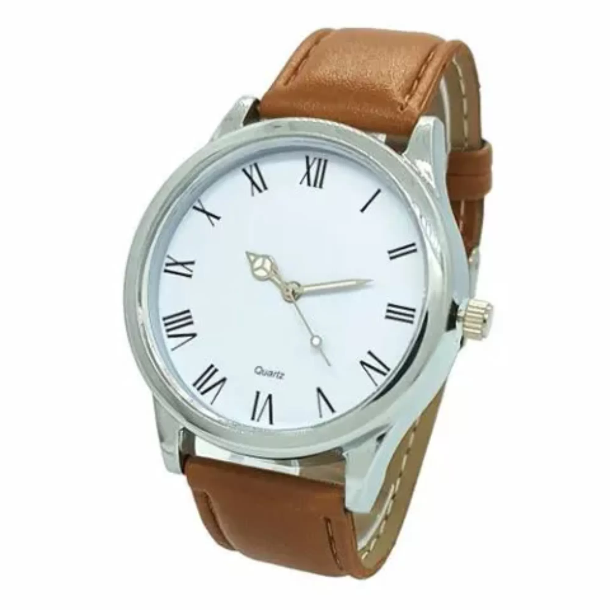 Relógio de Pulso Personalizado para Brinde Linha Cromo Couro 