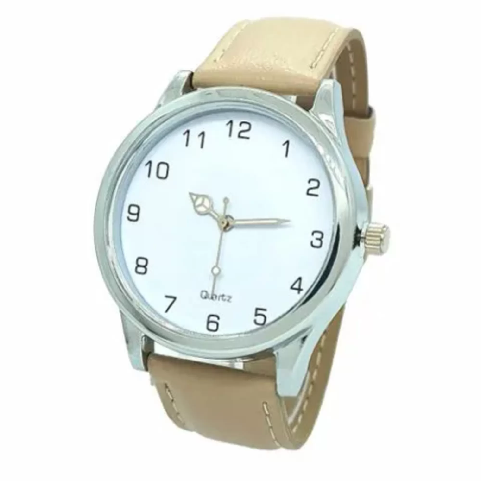 Relógio de Pulso Personalizado para Brinde Linha Cromo Couro 