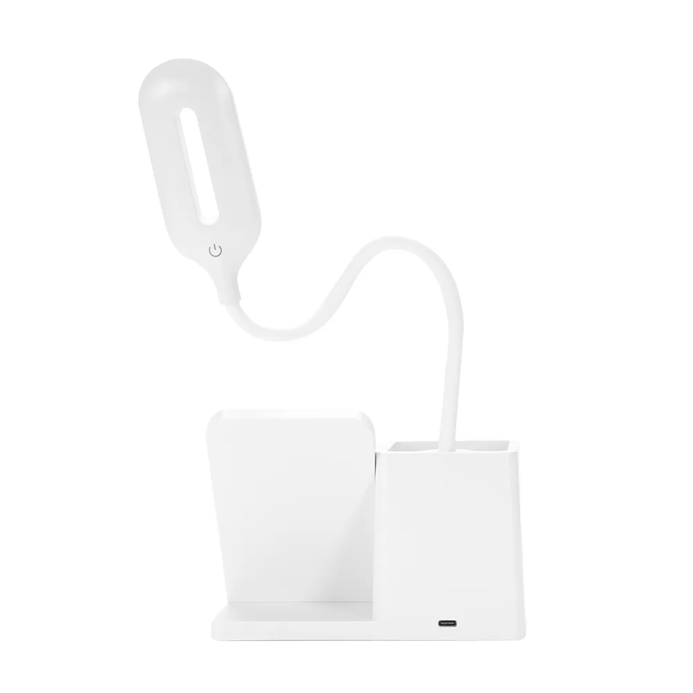 Luminária Led com Carregamento via Indução e Porta-caneta