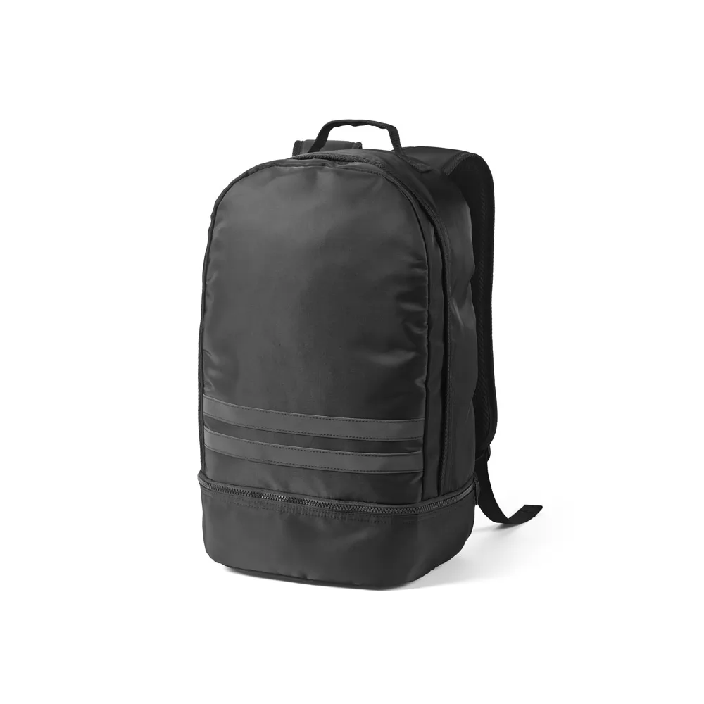 Mochila em 290T poliéster reciclado em sarja com forro em 210D poliéster reciclado
