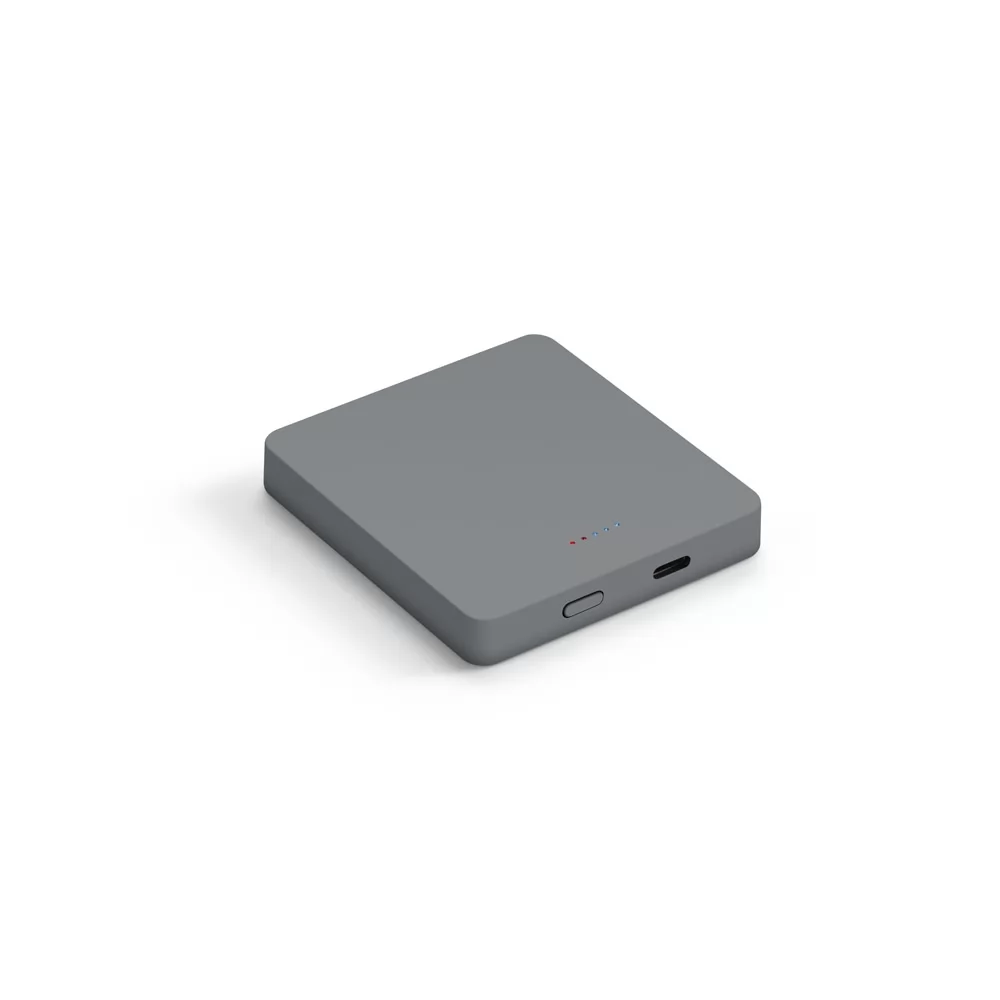  Bateria portátil de carregamento rápido em ABS 100% reciclado com acabamento em mate 5.000 mAh