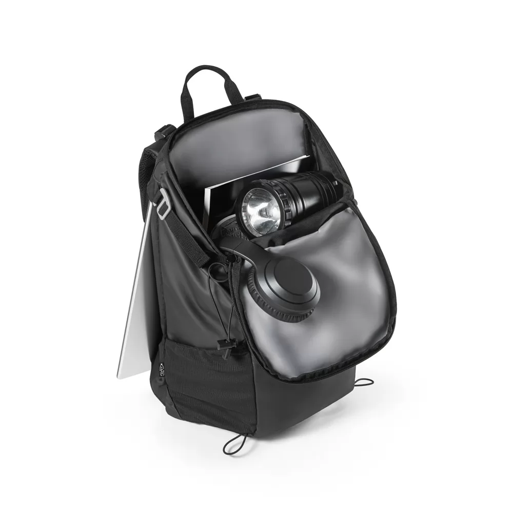 Mochila Hiking com revestimento à prova de água em 600D poliéster reciclado e 210D poliéster recicla