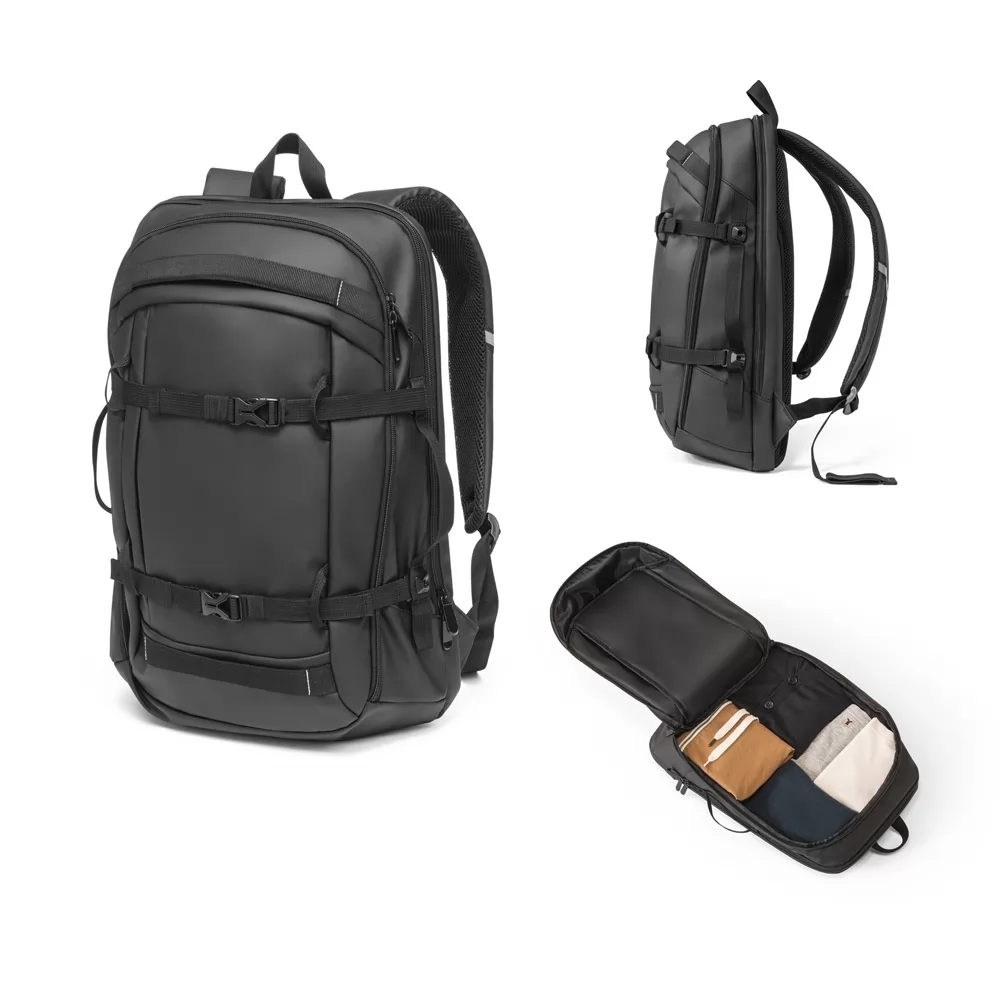  Mochila para notebook em 900D poliéster reciclado de alta densidade com revestimento resistente à a