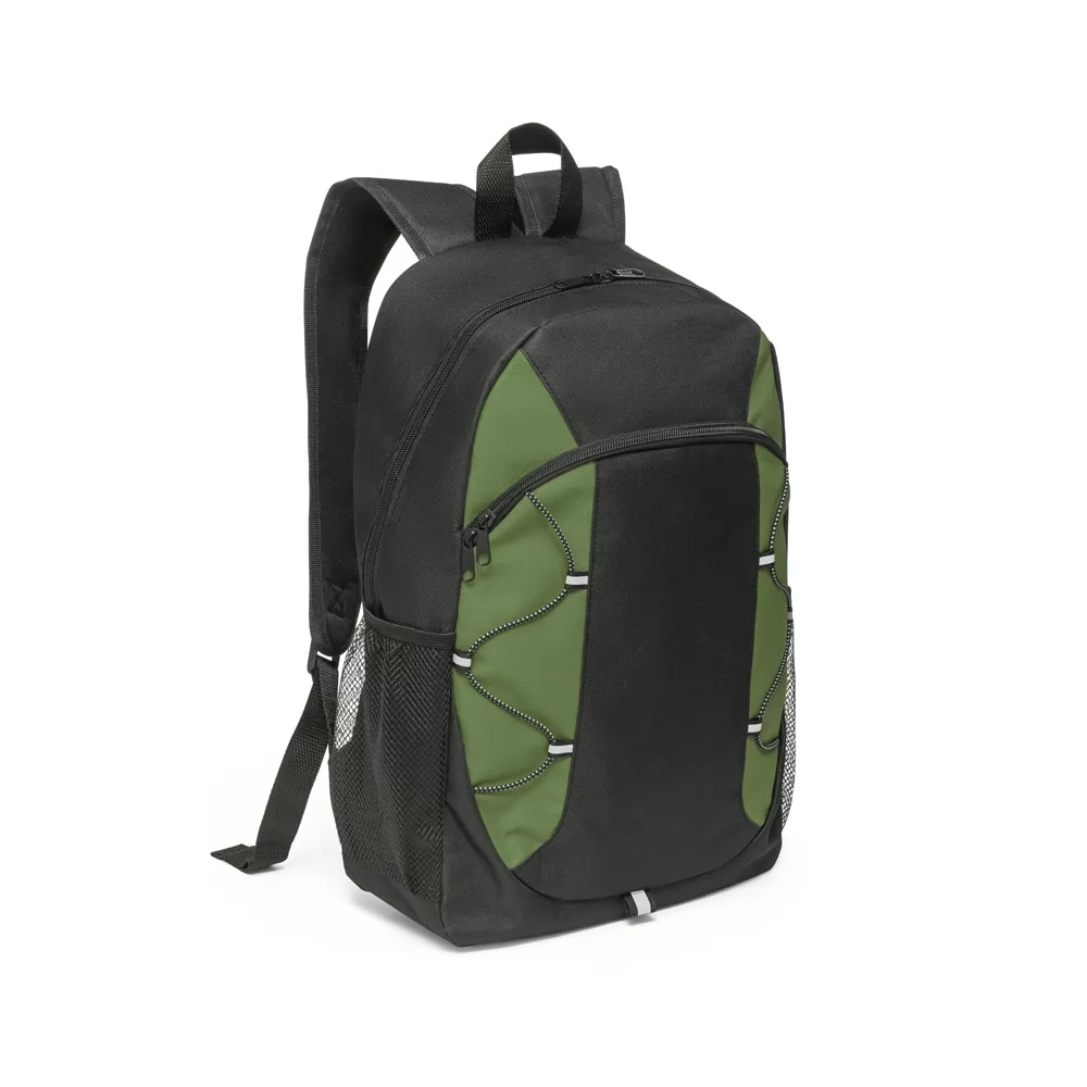 Mochila em 600D com detalhes em ripstop colorido