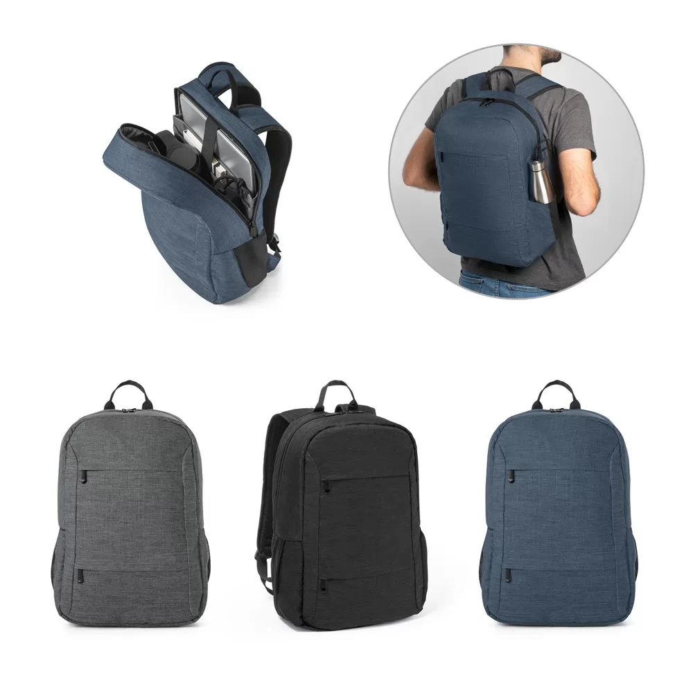 Mochila para notebook portátil em 300D poliéster reciclado (100% rPET) 15.6
