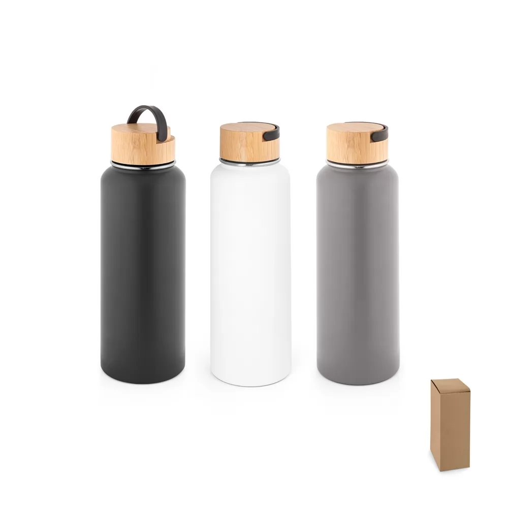 Squeeze térmico em aço inox ( 90% reciclado) com revestimento em pó 1200 mL