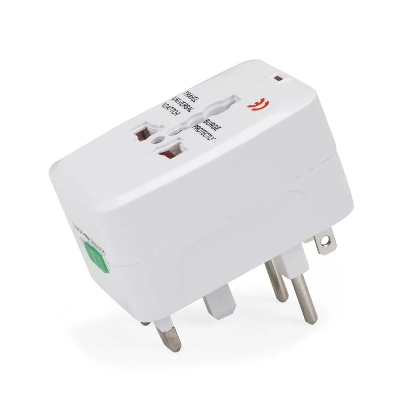 Adaptador universal branco em plástico resistente