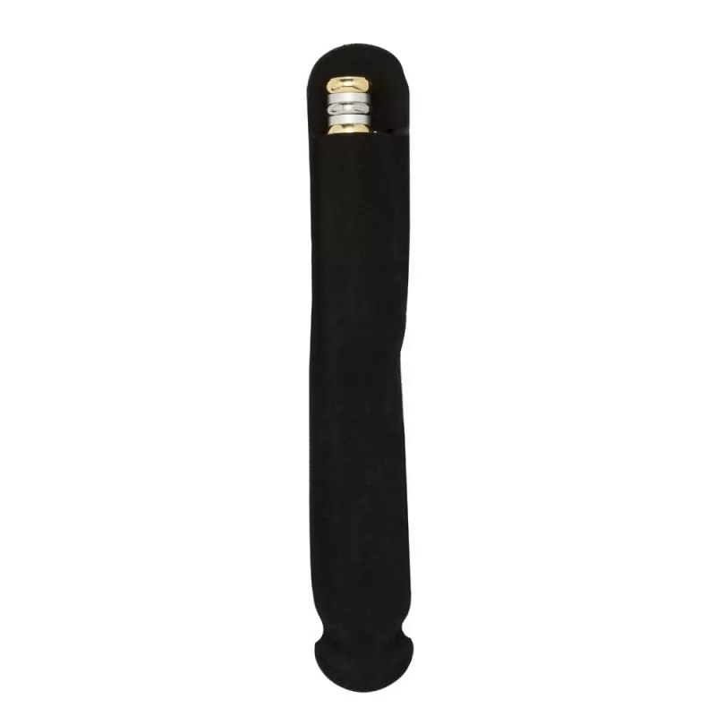 Caneta metal roller com tampa e veludo.